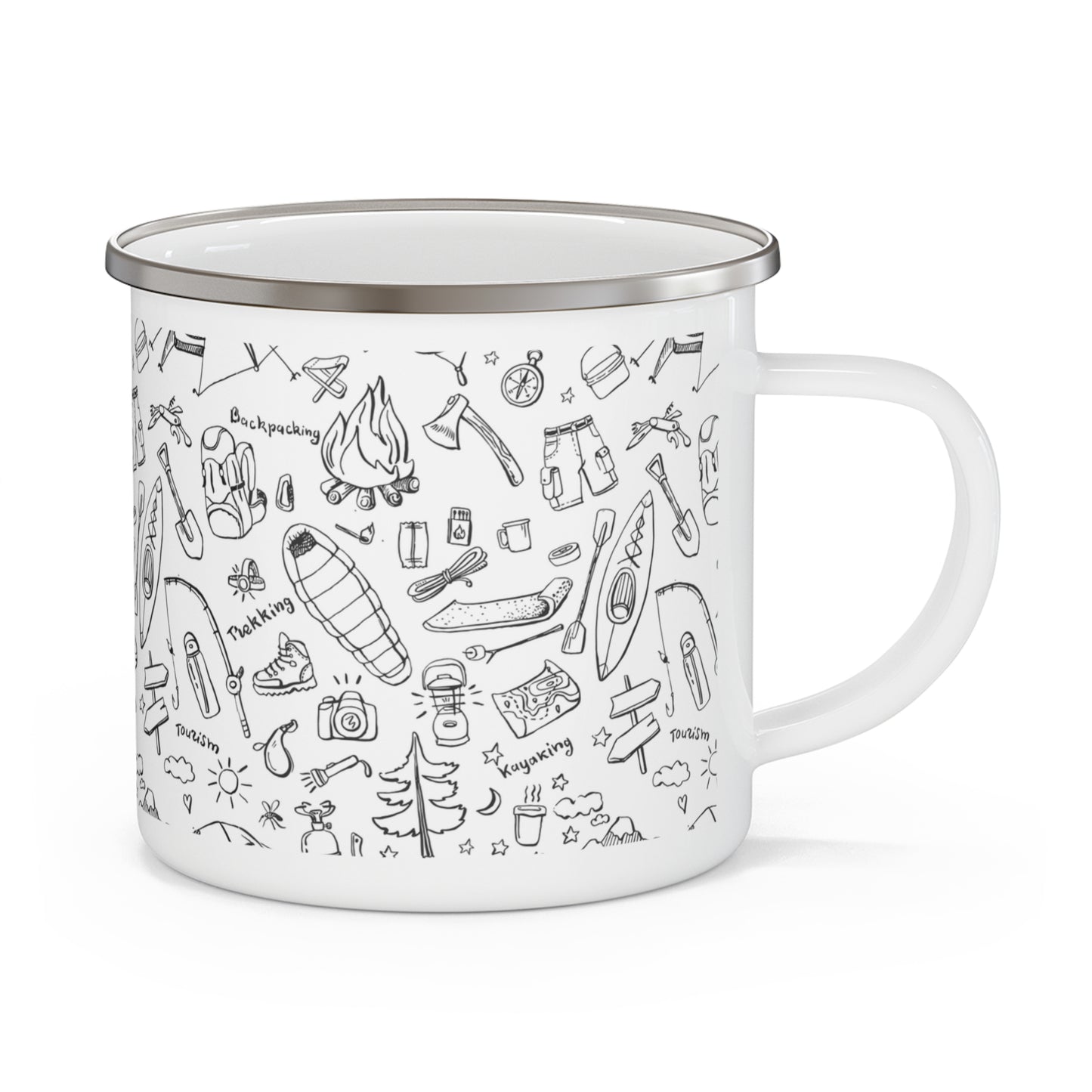 Adventure is Calling Enamel Camping Mug