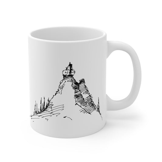 King of the Mountain Cycling Coffee Mug