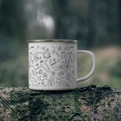 Adventure is Calling Enamel Camping Mug