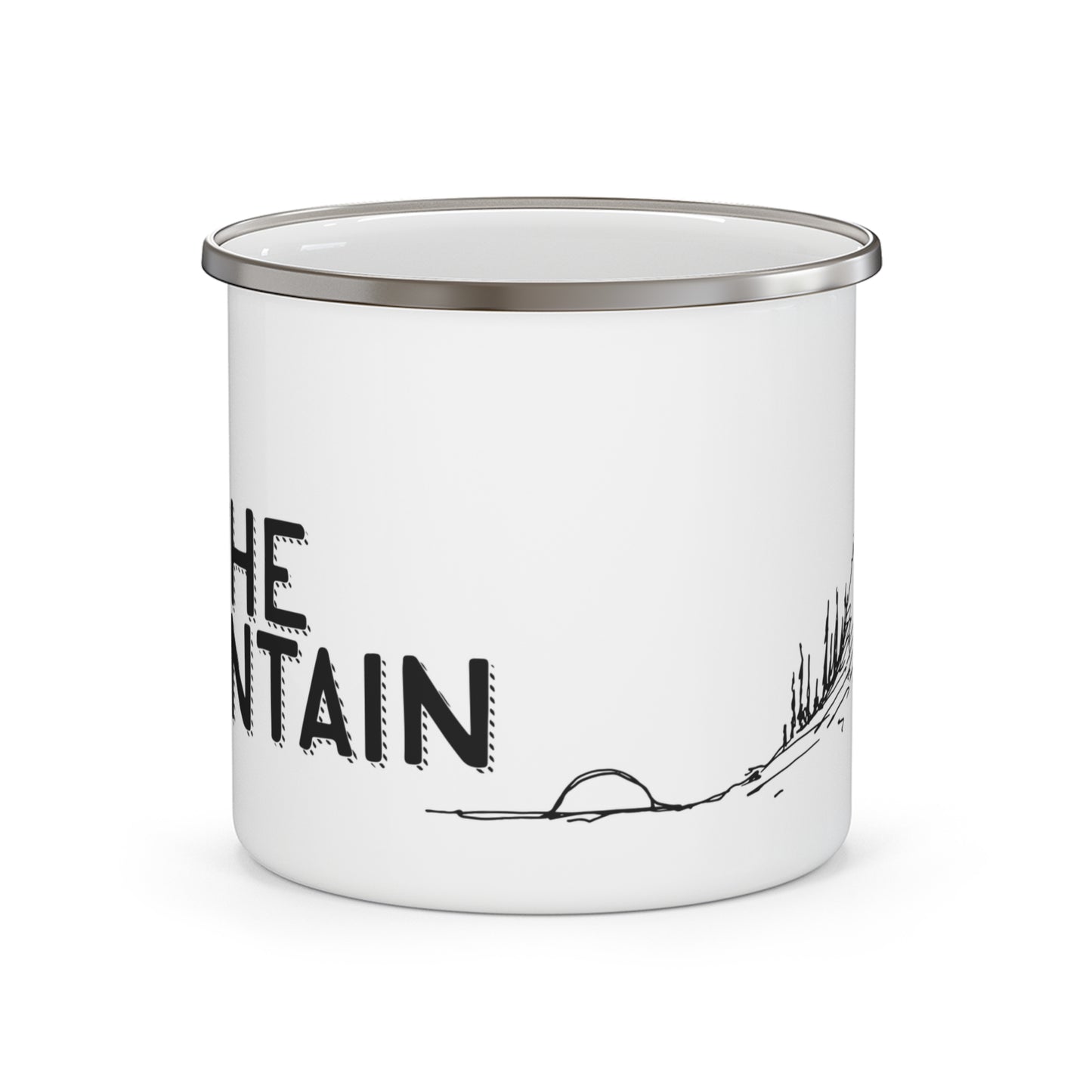 King of the Mountain Cycling Enamel Camping Mug