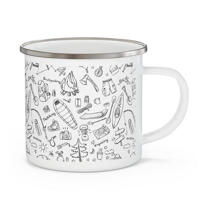 Adventure is Calling Enamel Camping Mug