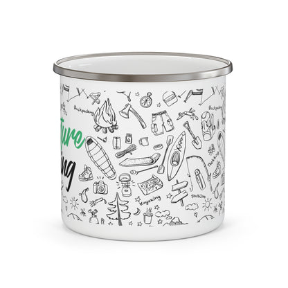 Adventure is Calling Enamel Camping Mug