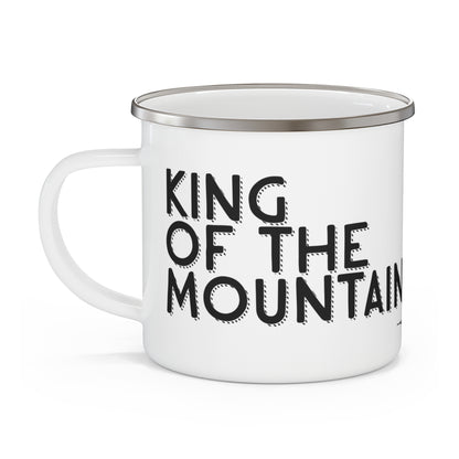 King of the Mountain Cycling Enamel Camping Mug